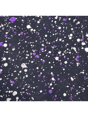 Joann Cotton Fabric Purple & White Splatter Print 24"x44" Sewing Craft DIY